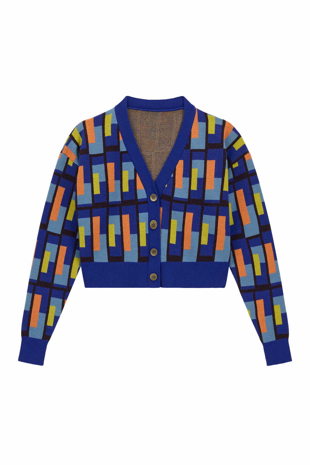 ginevra cardigan--jaipur maze royal blue