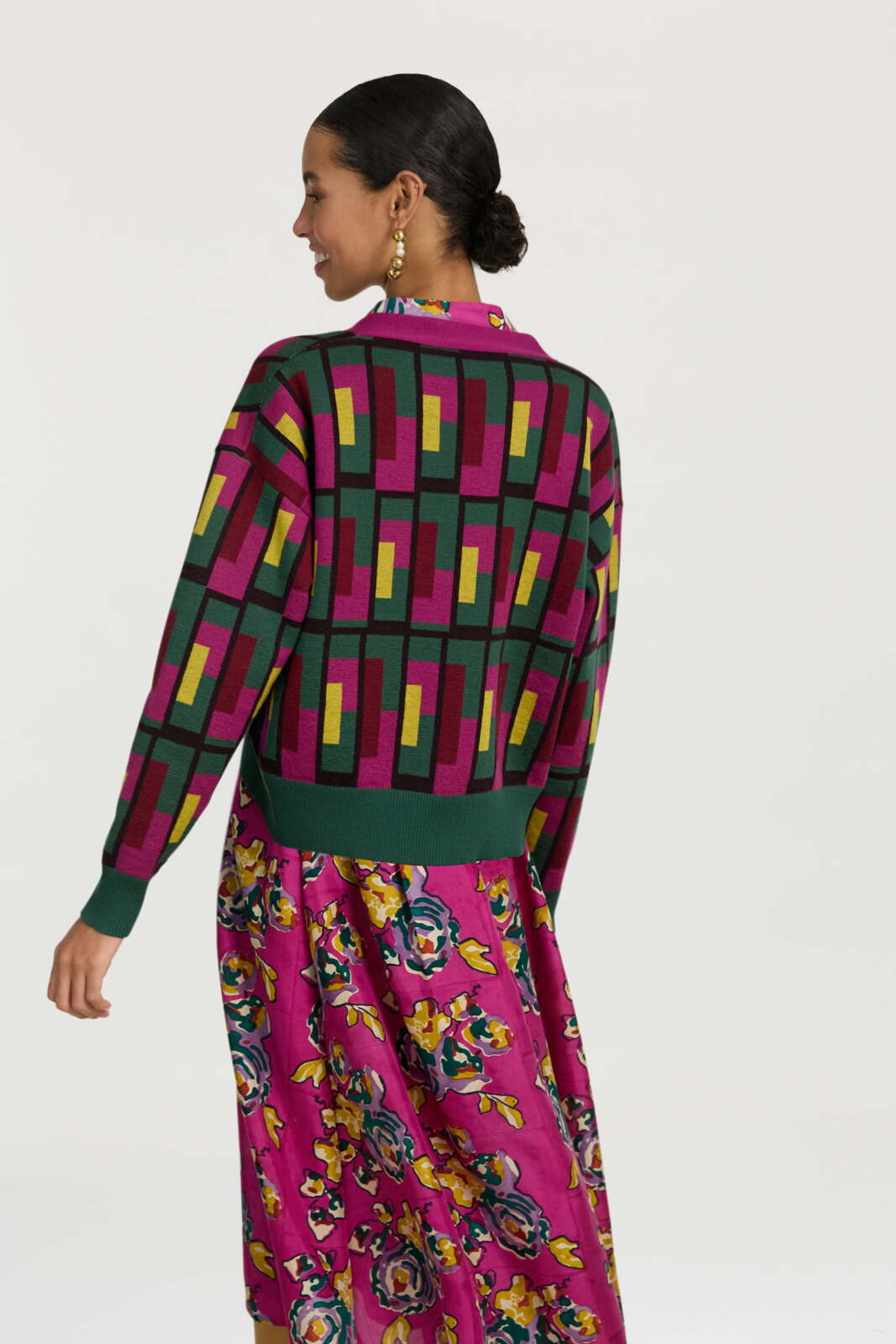 ginevra cardigan--jaipur maze forest