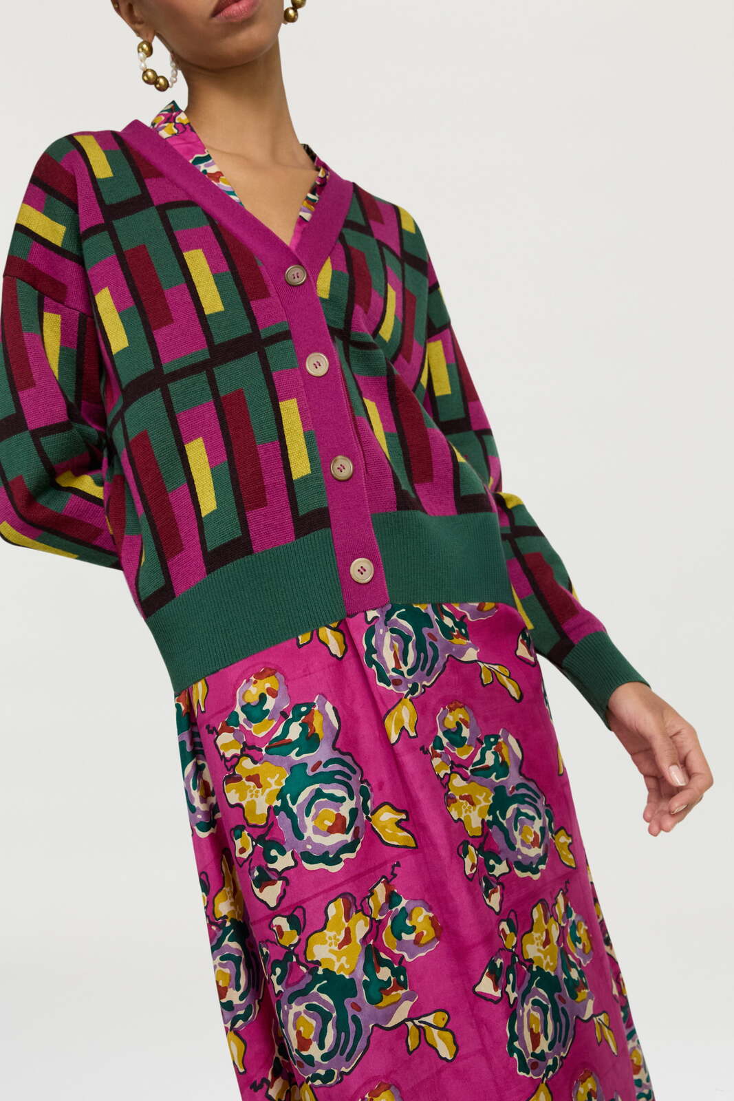 ginevra cardigan--jaipur maze forest