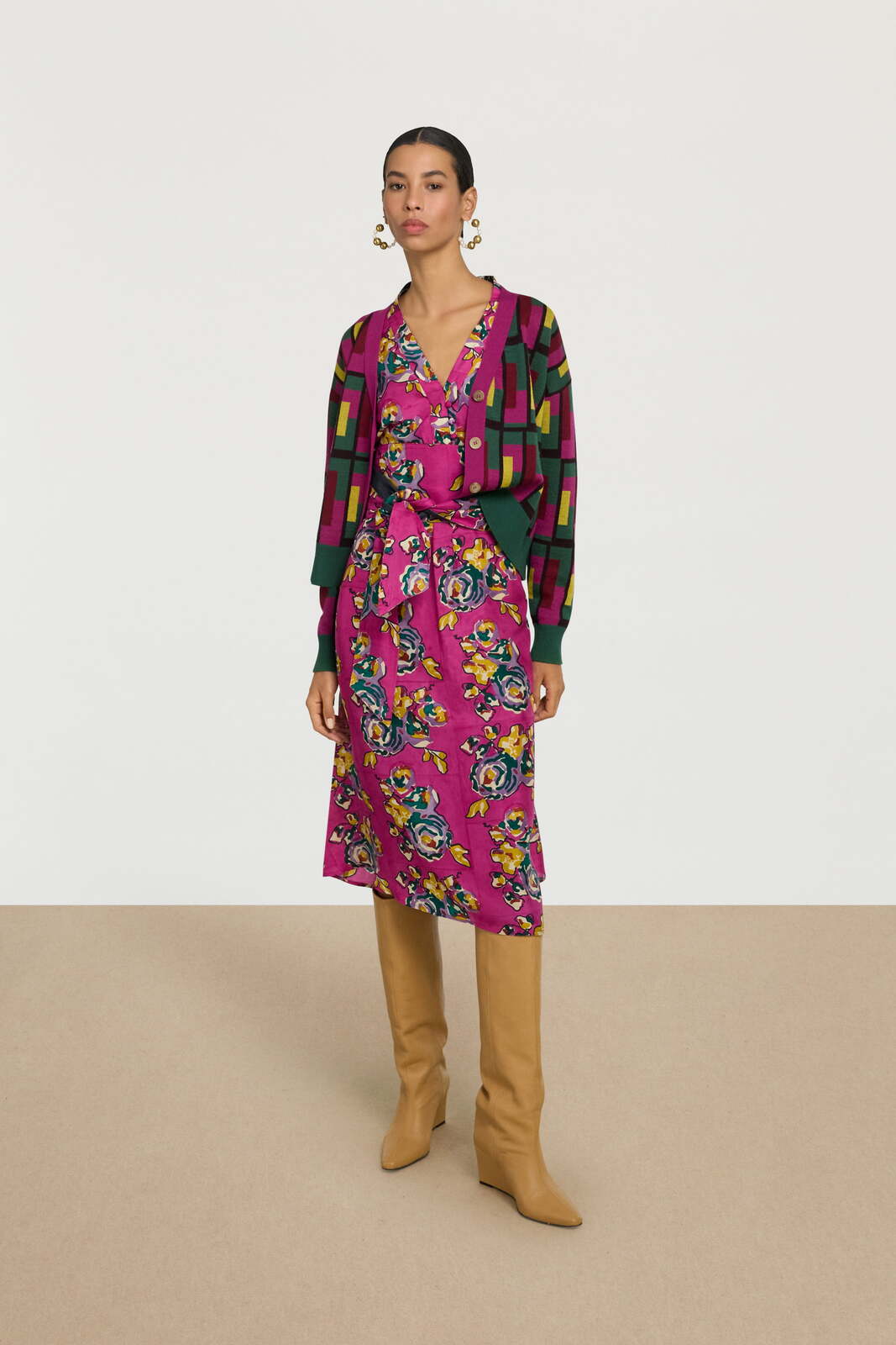 ginevra cardigan--jaipur maze forest