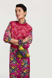 knot bag silk--orihime roses green gold