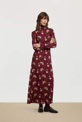 lauren dress--aomori sakura dark ruby red