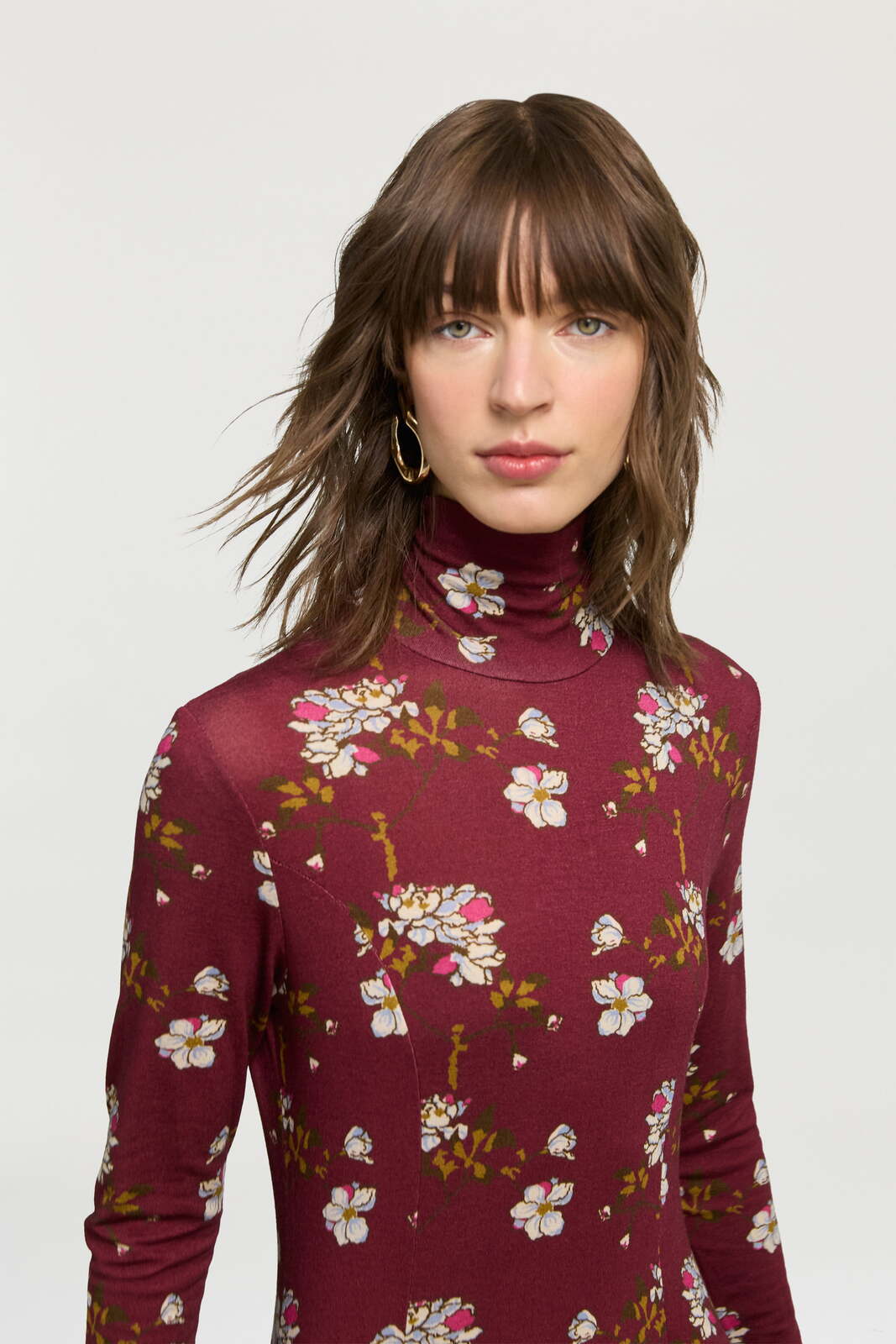 lauren dress--aomori sakura dark ruby red