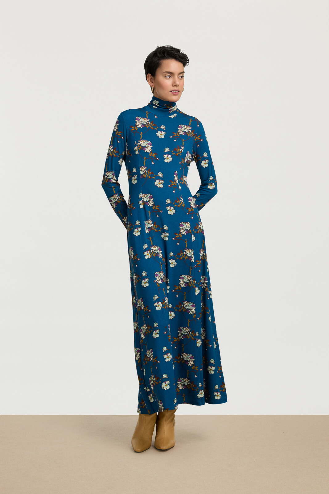 lauren dress--aomori sakura cobalt