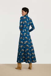 lauren dress--aomori sakura cobalt