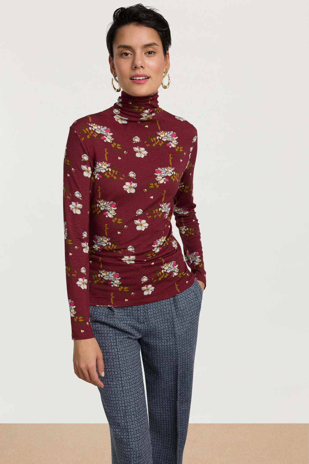 lauren shirt--aomori sakura dark ruby