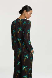 marina shirt--black iris coffee