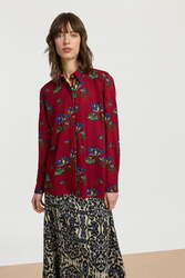 midori shirt--shibuia flower red