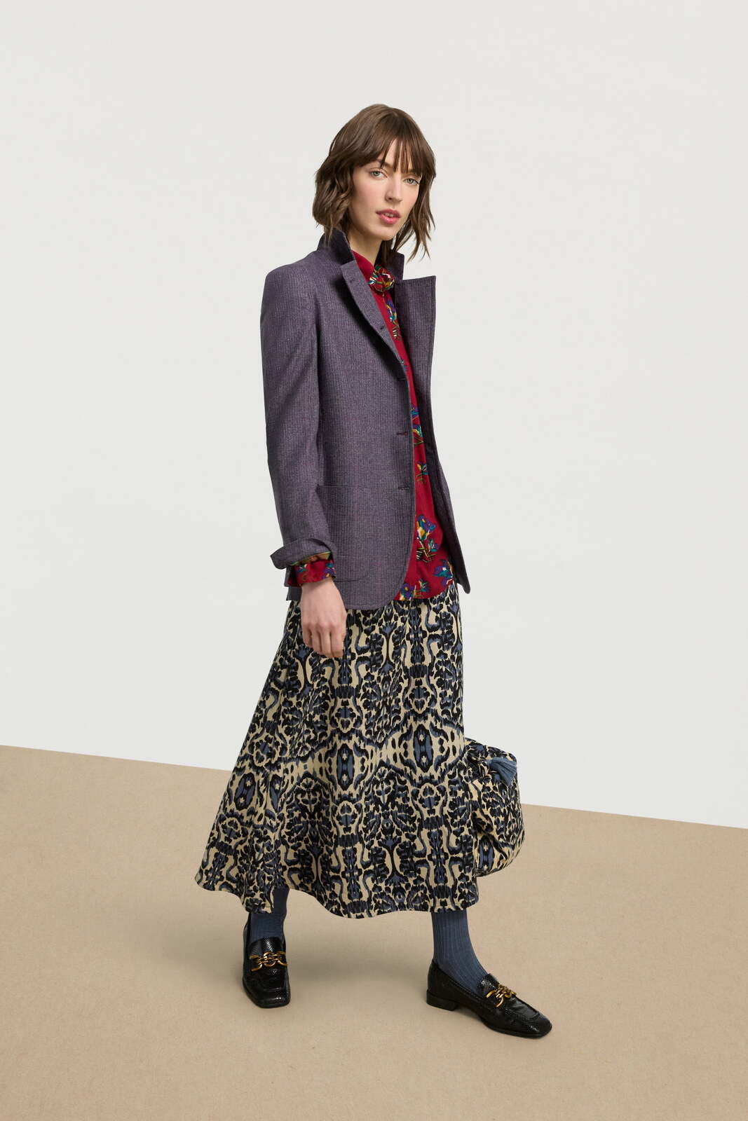 midori shirt--shibuia flower red