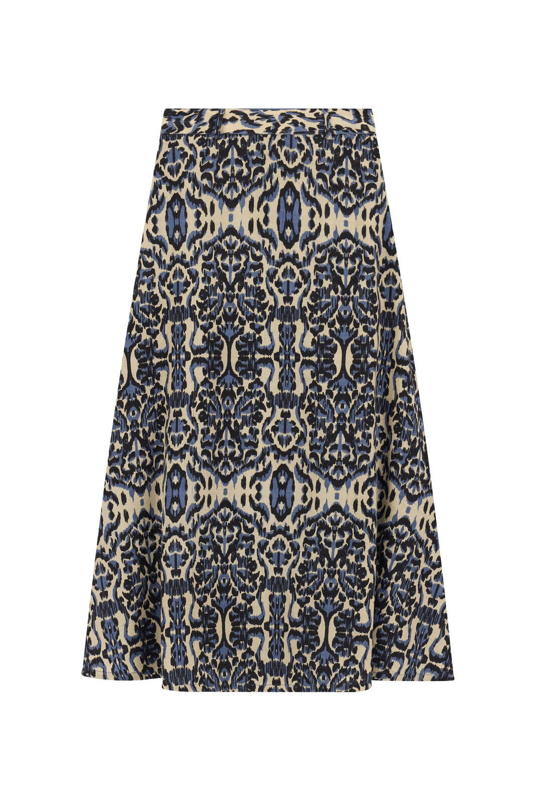 mikado skirt--matty kasuri ikat ivory