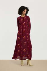 nika dress--black iris dark ruby