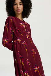 nika dress--black iris dark ruby