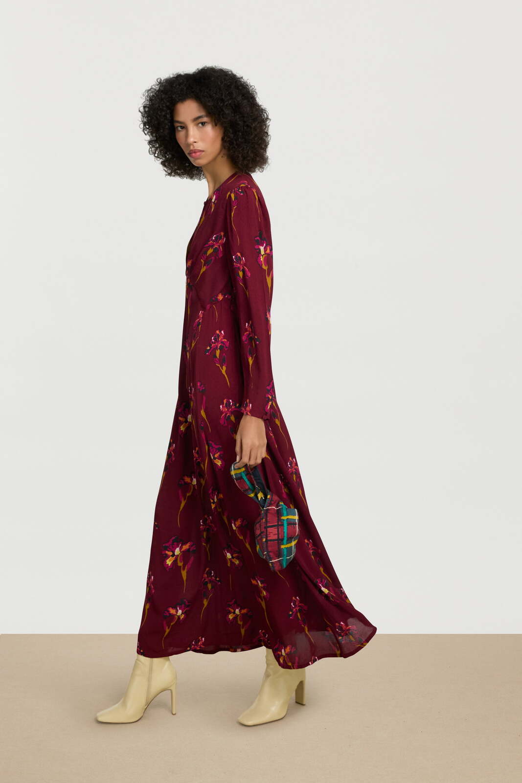 nika dress--black iris dark ruby