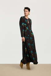nika dress--black iris coffee