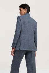 noa jacket--checks blue