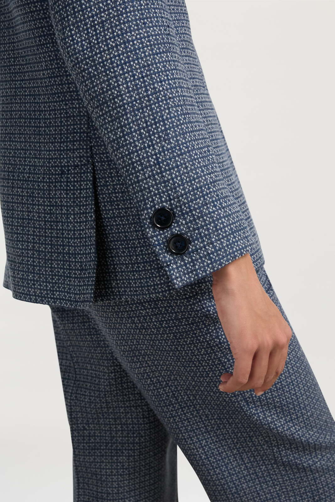 noa jacket--checks blue