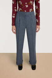 noa pant--checks blue