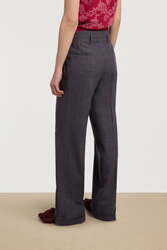 noa pant-- tartan aubergine