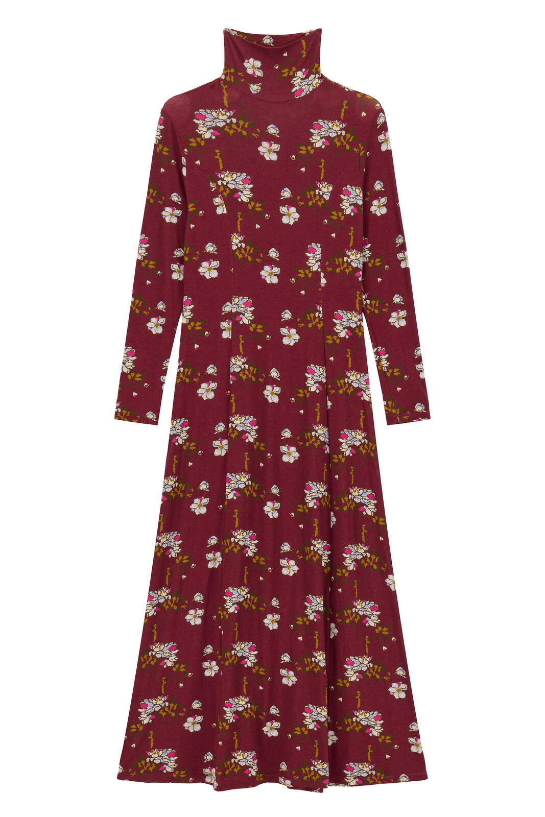 lauren dress--aomori sakura dark ruby red