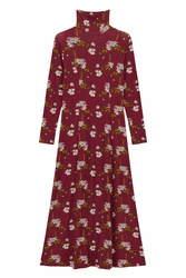 lauren dress--aomori sakura dark ruby red