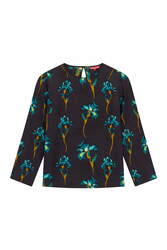 marina shirt--black iris coffee