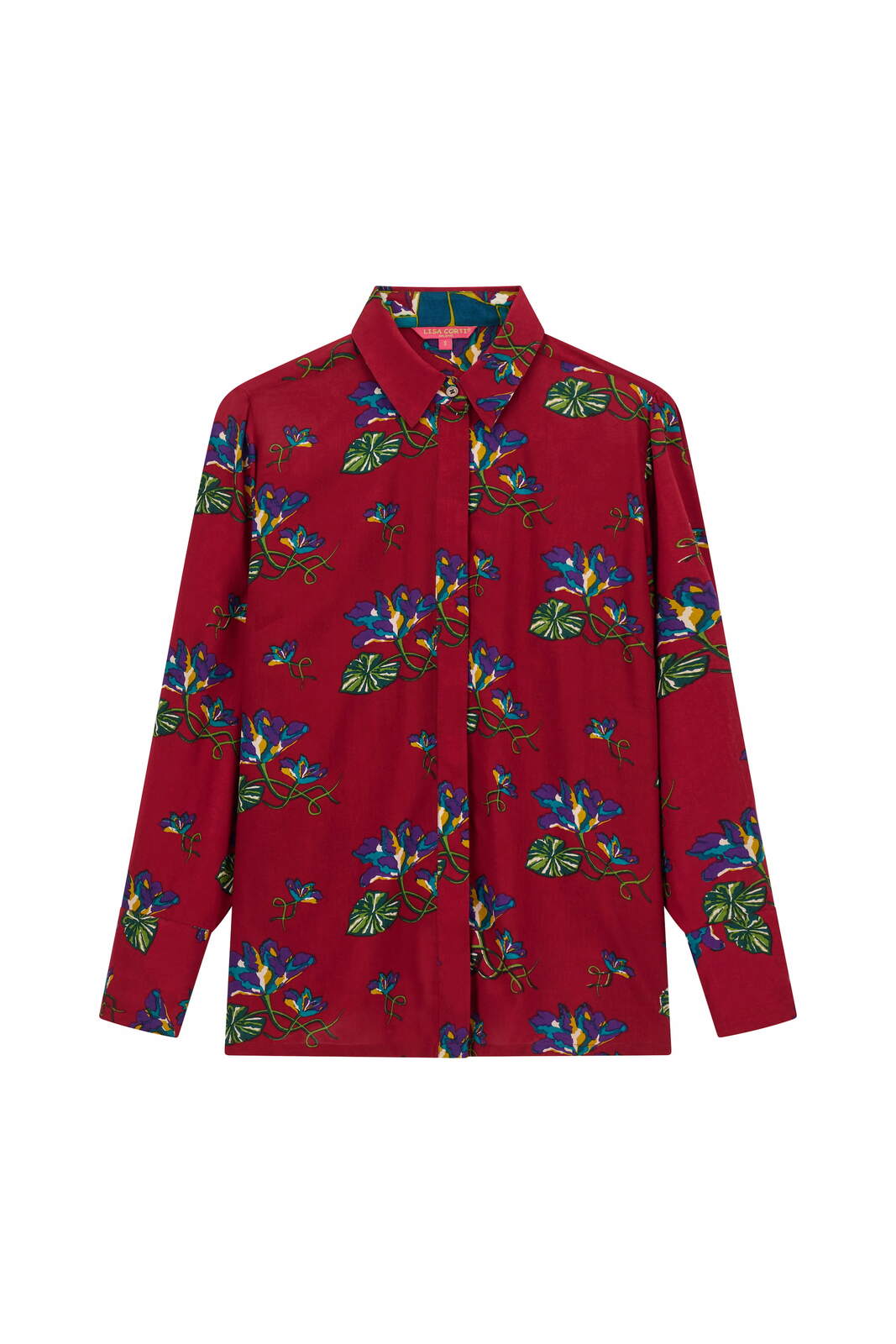 midori shirt--shibuia flower red