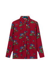 midori shirt--shibuia flower red
