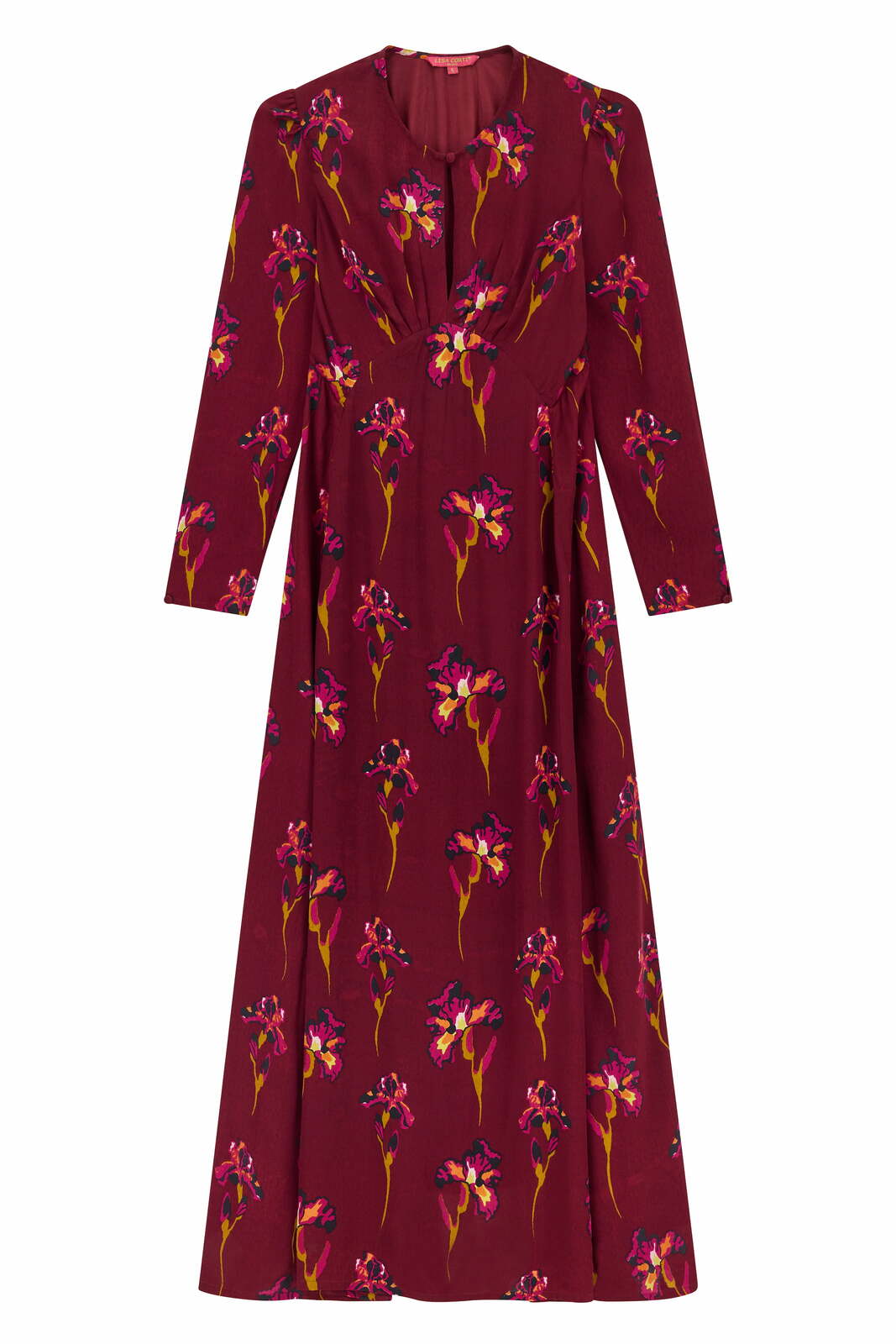 nika dress--black iris dark ruby