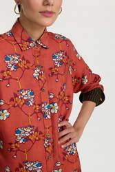 polo shirt--aomori sakura rust