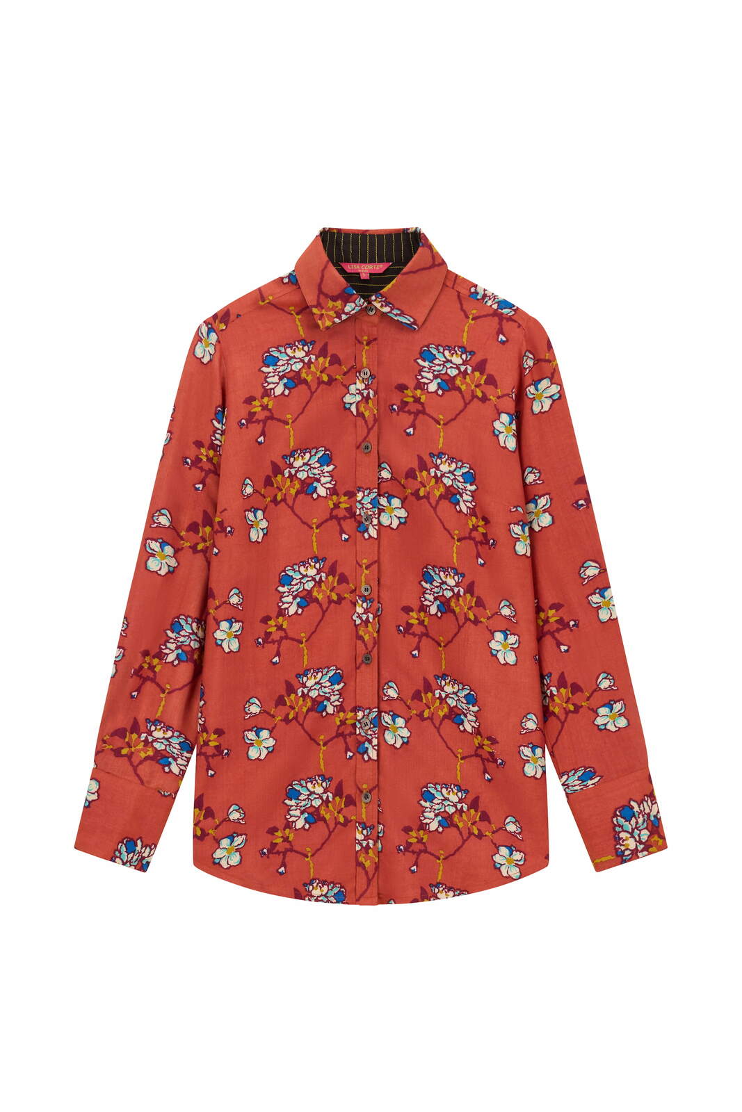 polo shirt--aomori sakura rust