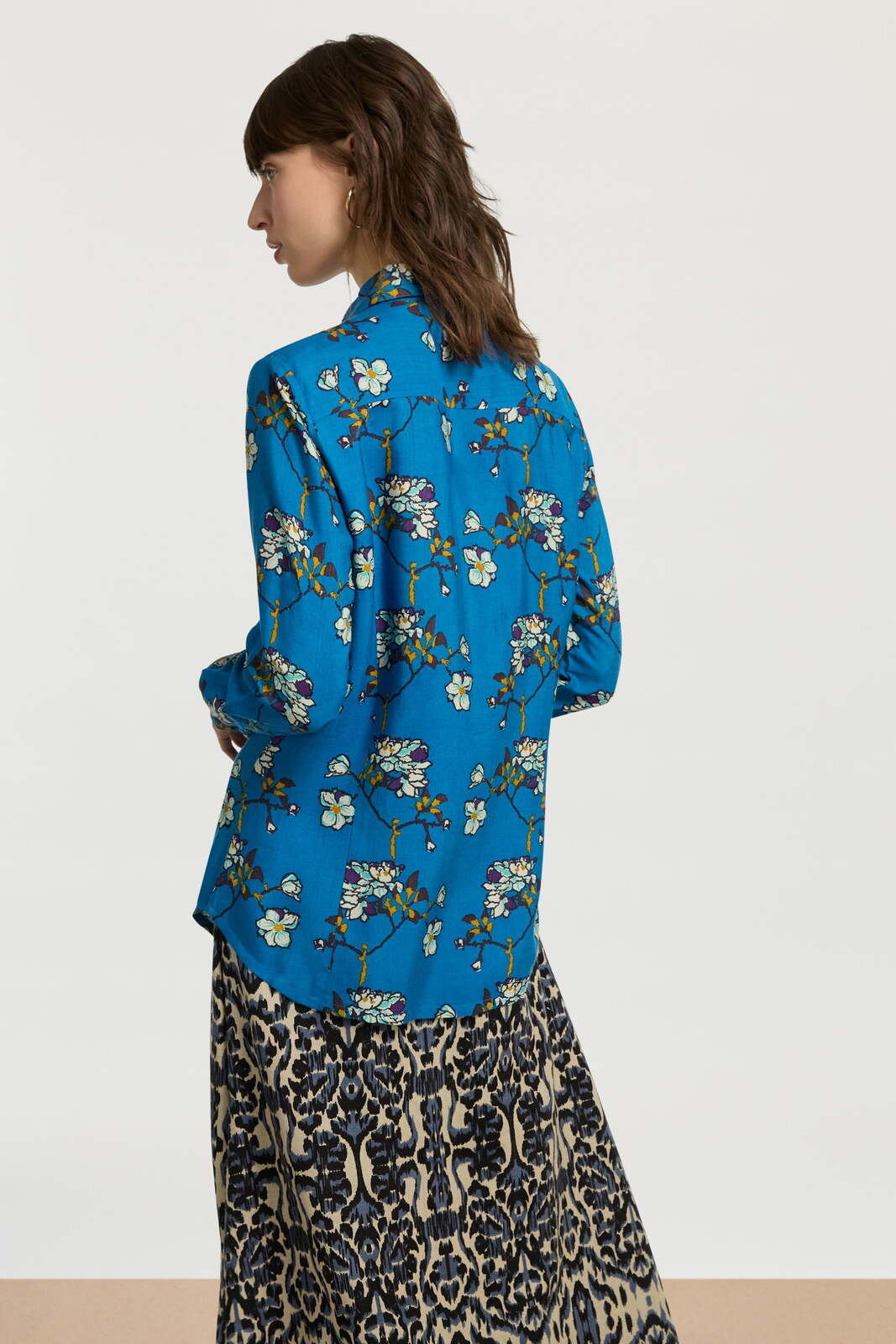 polo shirt--aomori sakura cobalt