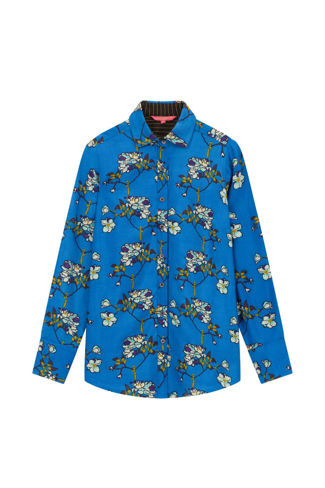polo shirt--aomori sakura cobalt