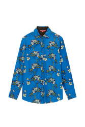 polo shirt--aomori sakura cobalt