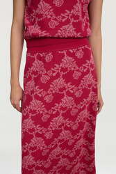 theresa skirt--aomori sakura dark ruby red