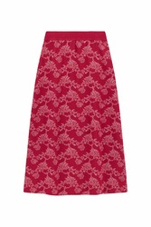 theresa skirt--aomori sakura dark ruby red