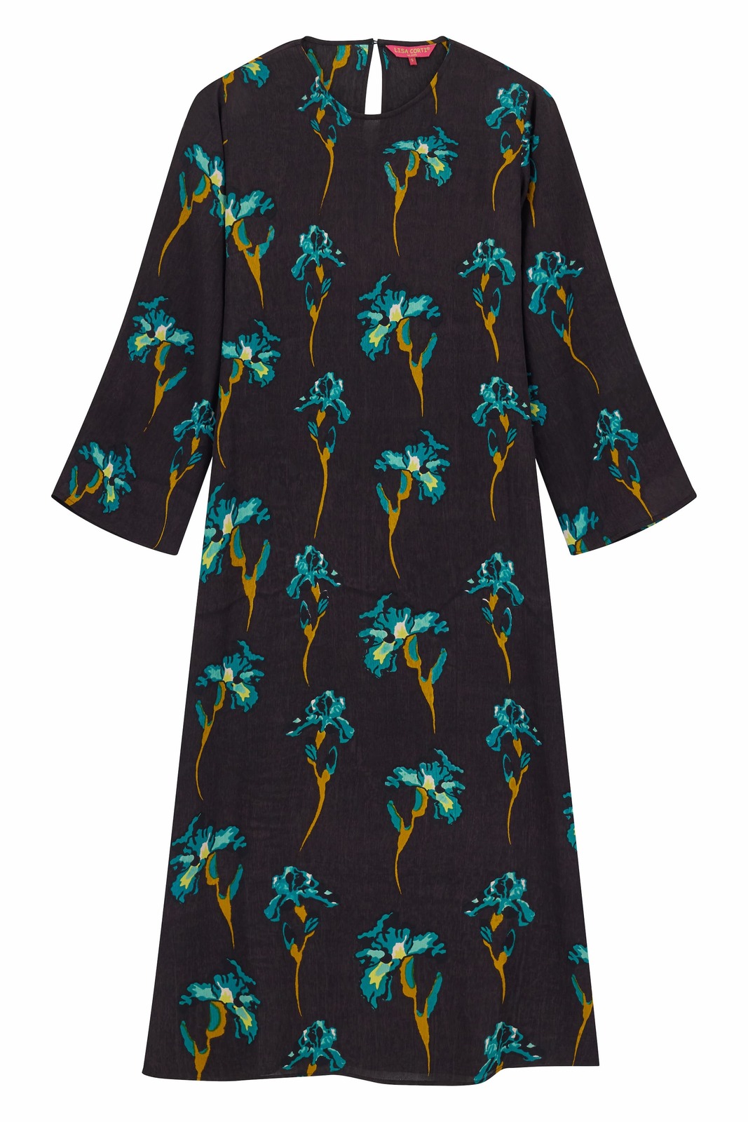 amla dress--black iris coffee