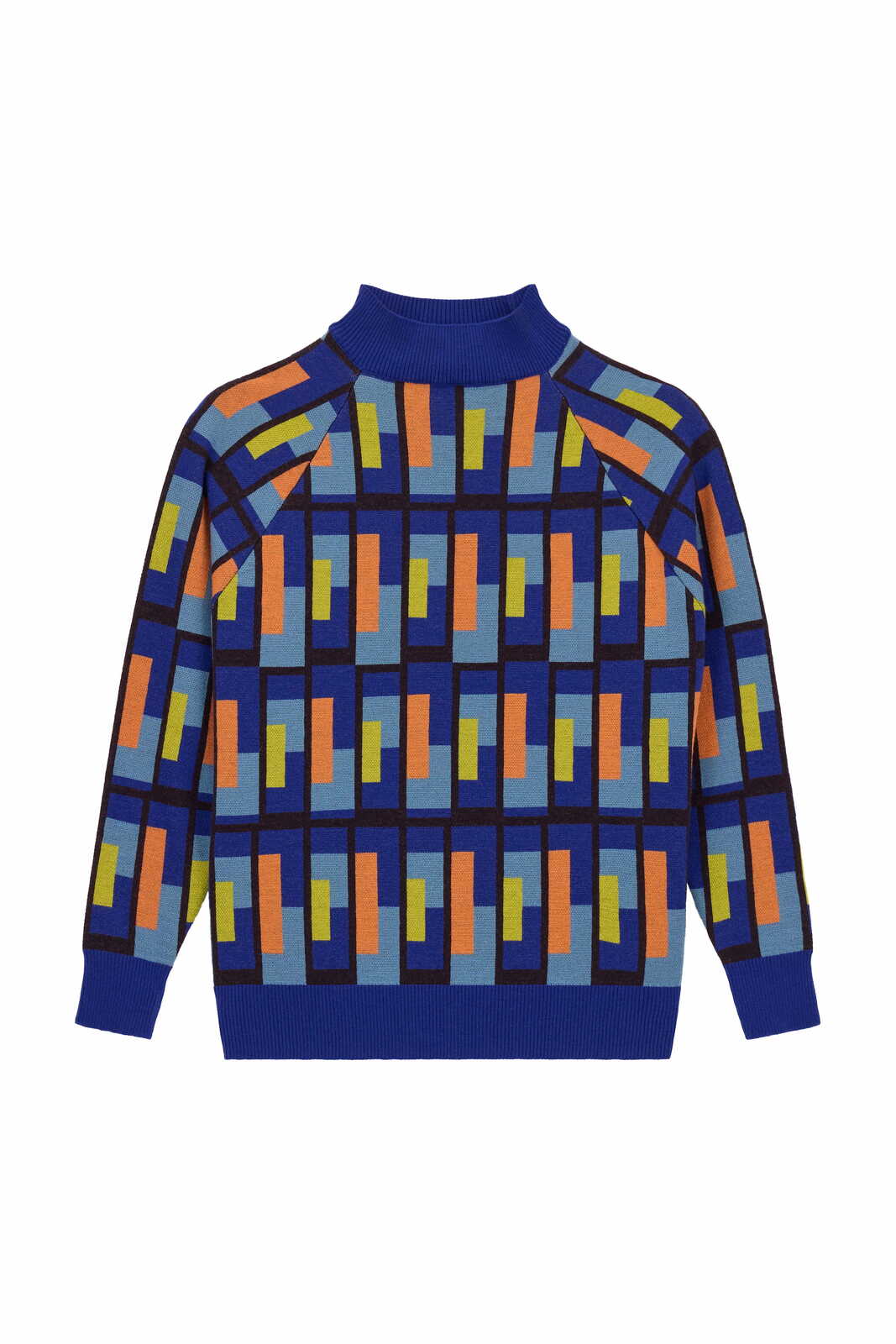 frida pullover--jaipur maze royal blue