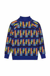 frida pullover--jaipur maze royal blue