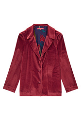 lea jacket--rust