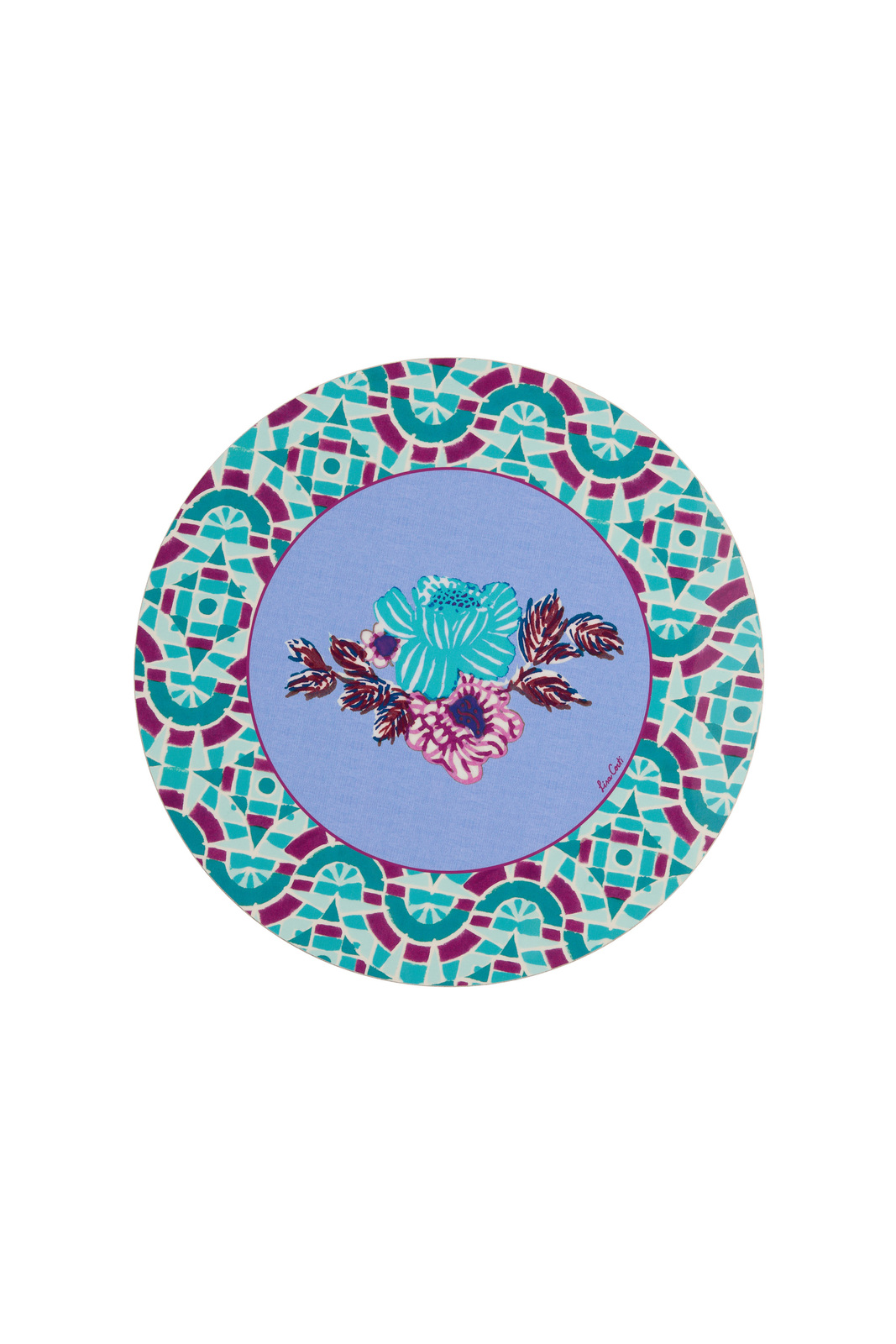 masonite placemat 34cm-- amer rose plumbago