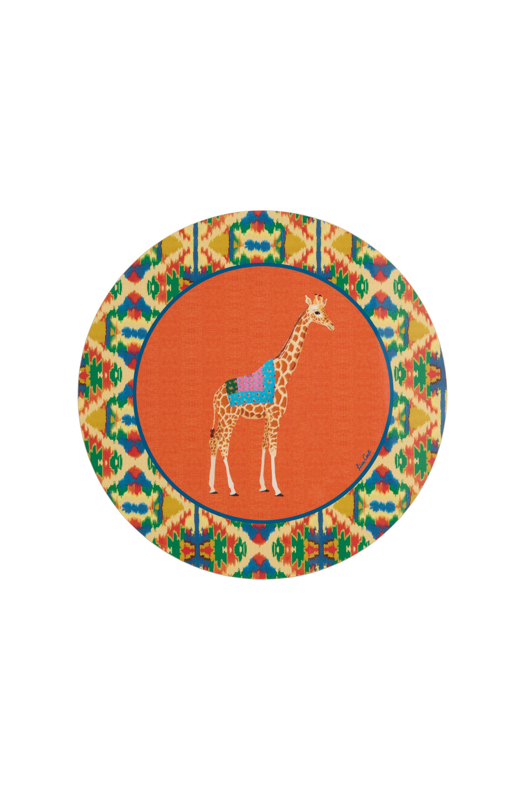 masonite placemat 34cm-- safarikat orange