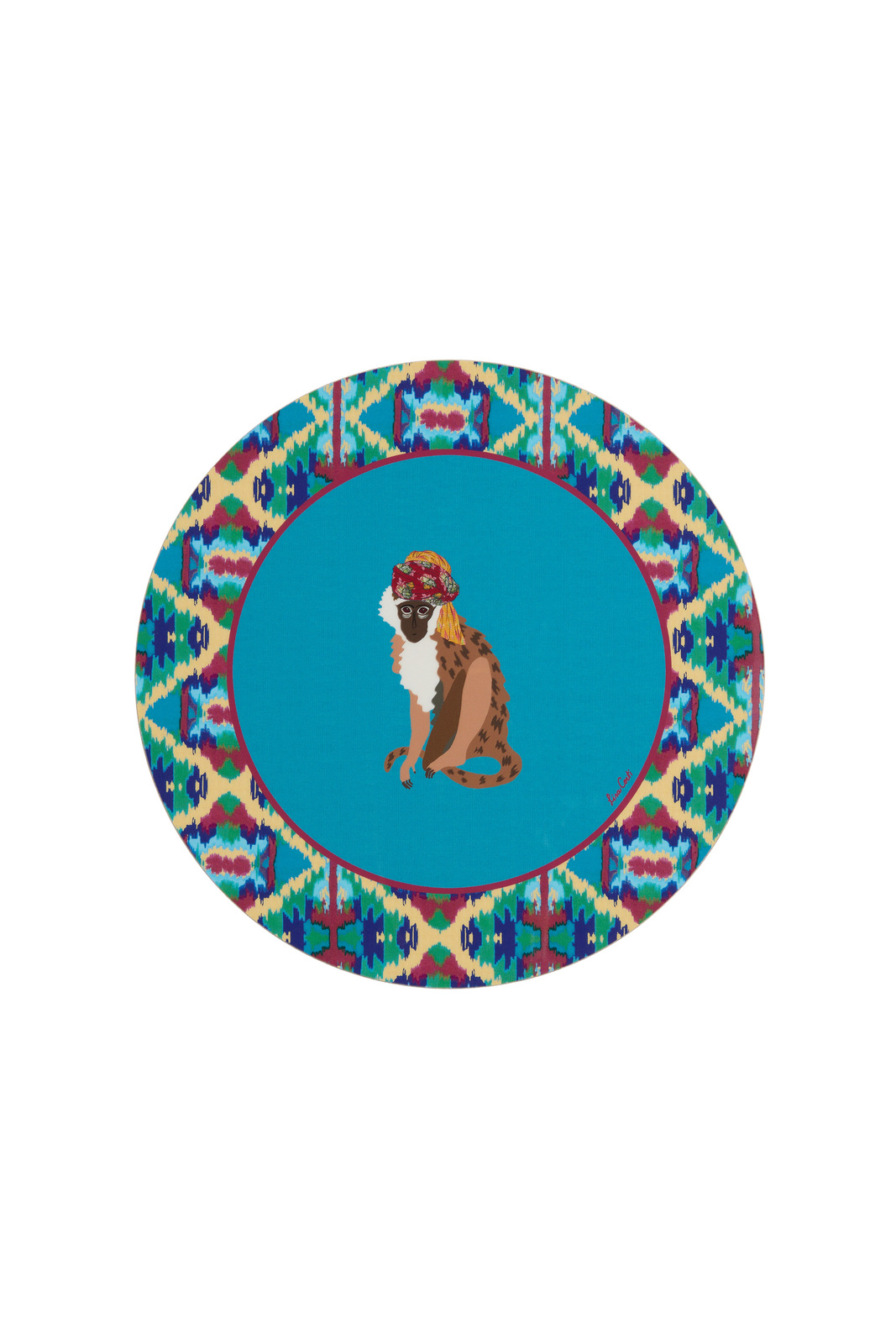 masonite placemat 34cm-- safarikat peacock