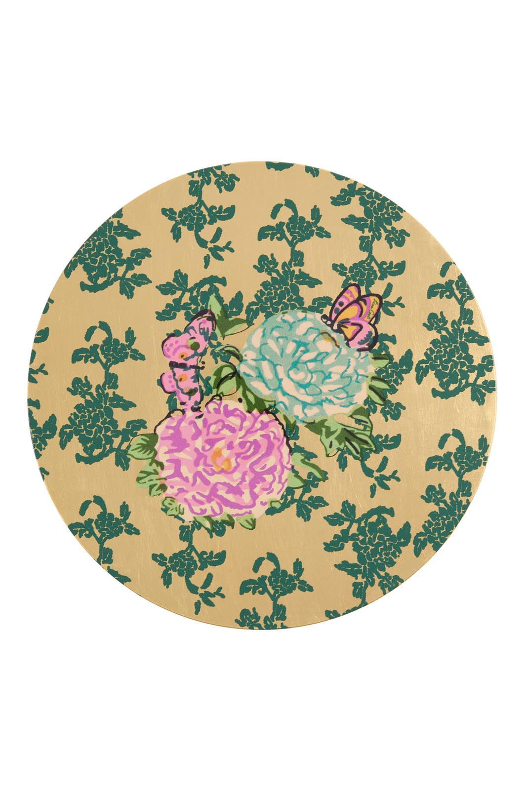 tovaglietta rigida 34cm--oro kandem queen peacock