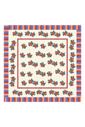 telo cotone 220x220cm--ortensia red gold