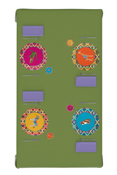 masonite placemat 34cm-- safarikat yellow