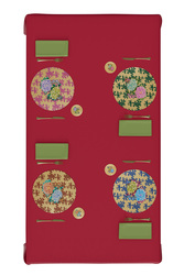 tovaglietta rigida 34cm--oro kandem queen peacock