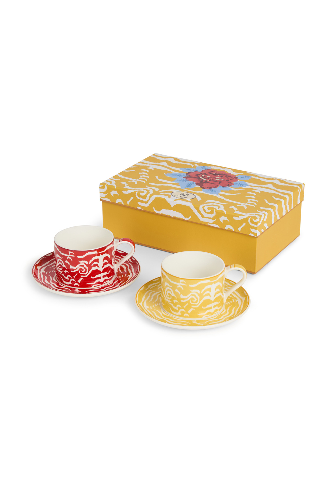 porcelain tea set--indian tiger