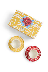 porcelain tea set--indian tiger