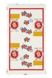 telo cotone 180x270cm--ortensia red gold