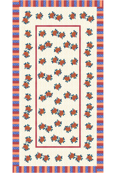 telo cotone 180x350cm--ortensia red gold